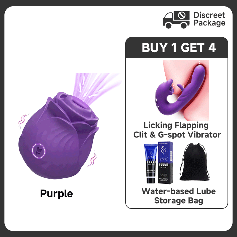 Violet Crown Rose Clitoral Sucker with 10 Sucking Modes
