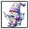 (Counted/Stamped)Goblin Goes To Toilet-18CT Cross Stitch 25*25cm/9.84*9.84in