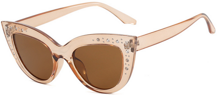New Women Cat Eye Sunglasses Vintage Brand Designer Diamond Inlay Sun Glasses Trend Female Outdoor Driving Eyewear UV400