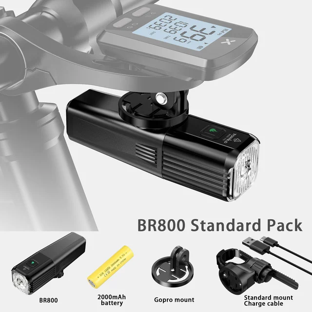 TOWILD BR800 bicycle headlight glare flashlight USB charging