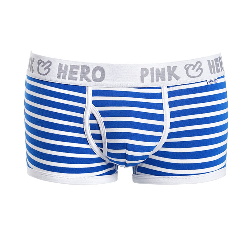 Men's Fashion Striped Cotton Boxer Briefs