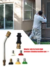 High-pressure Car Wash Gun Adapter 5 Nozzles + Curved Extension Wand for Karcher