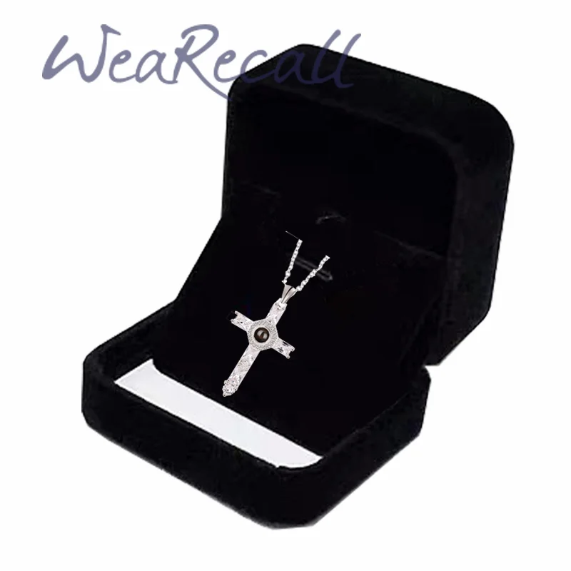 Cool Cross Projector Picture Custom Personalized Photo Necklace wetirmss