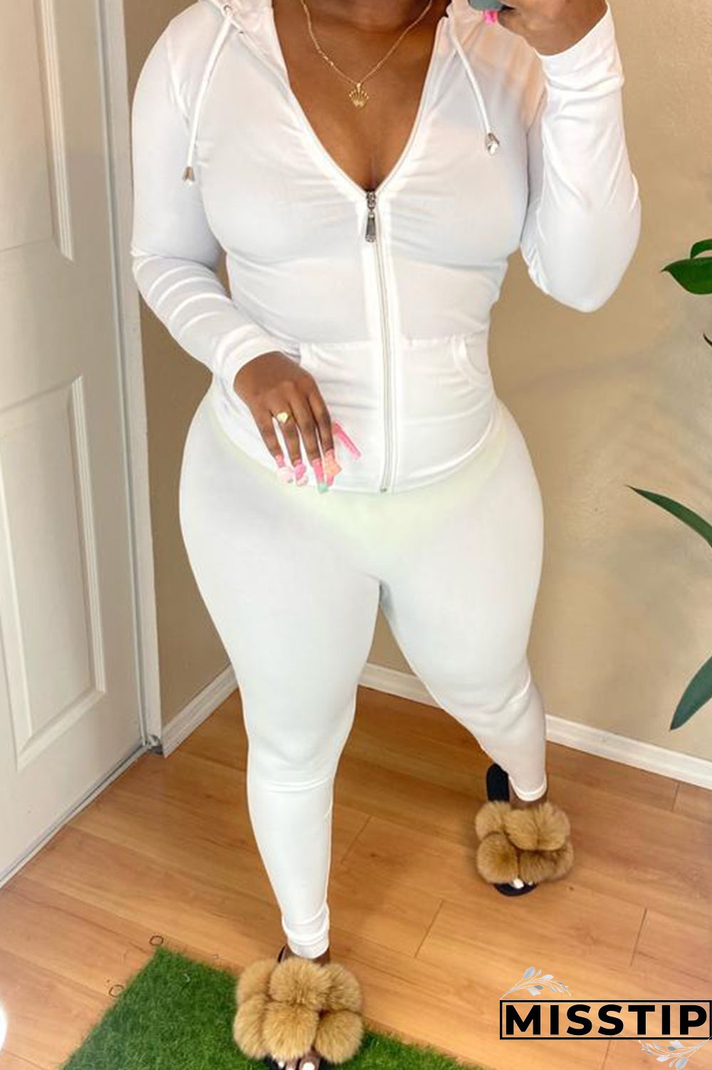 Black Fashion Casual Solid Basic Hooded Collar Long Sleeve Two Pieces