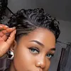 New Glueless Wig Best Design Black Pixe Cut Hair Short Curly Wig