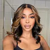 Glueless Mixed Blonde Short Bob Body Wave Wig For Women